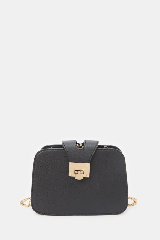 Women Black Cross Body Bag sold by Redtag