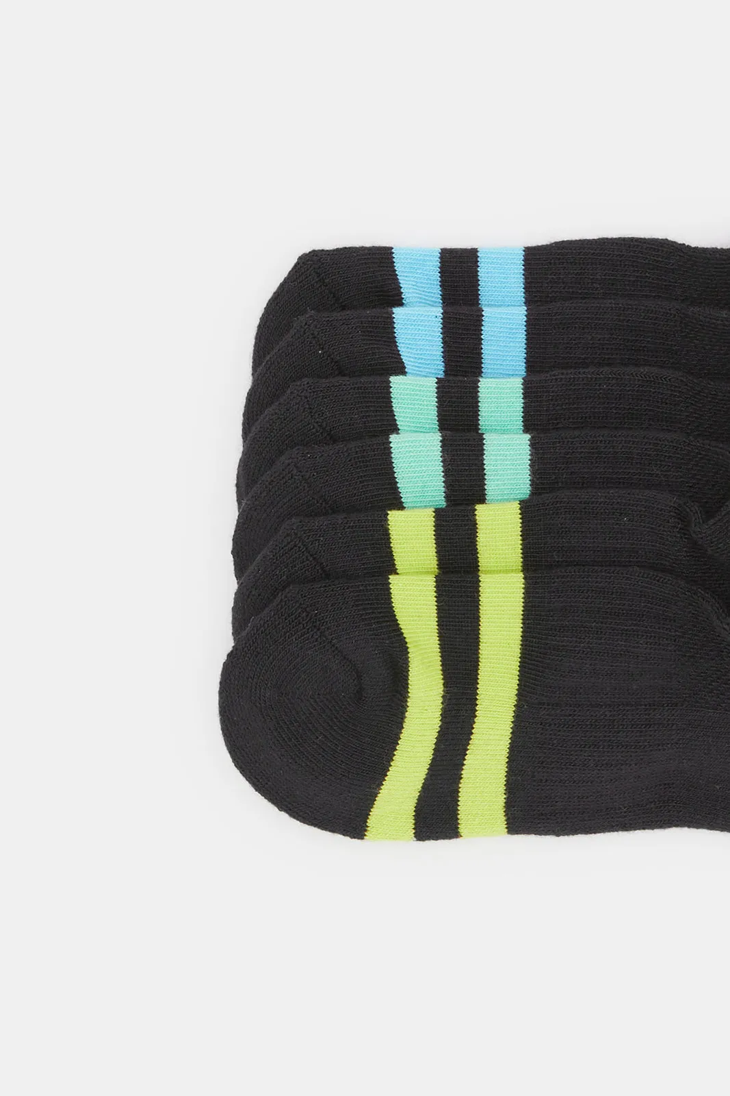 Black Pack Of 3 Ankle Length Sports Mesh Socks sold by Redtag product image thumbnail 2