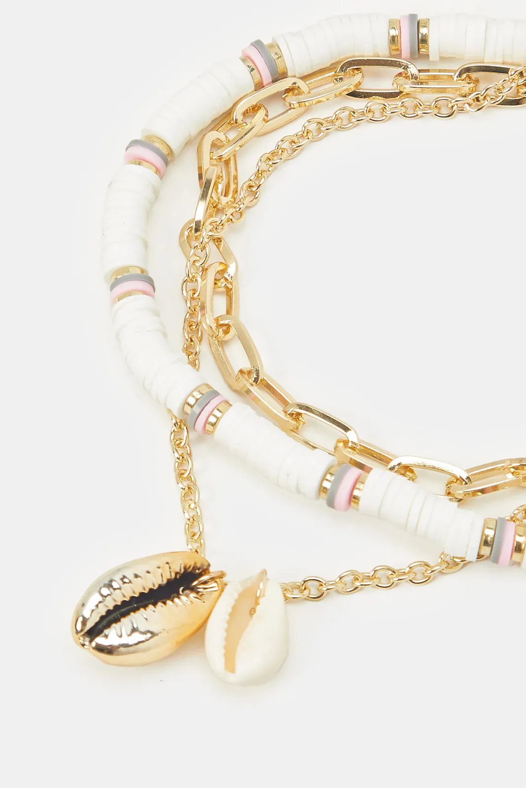 Women Gold Embellished Anklet sold by Redtag product image thumbnail 2