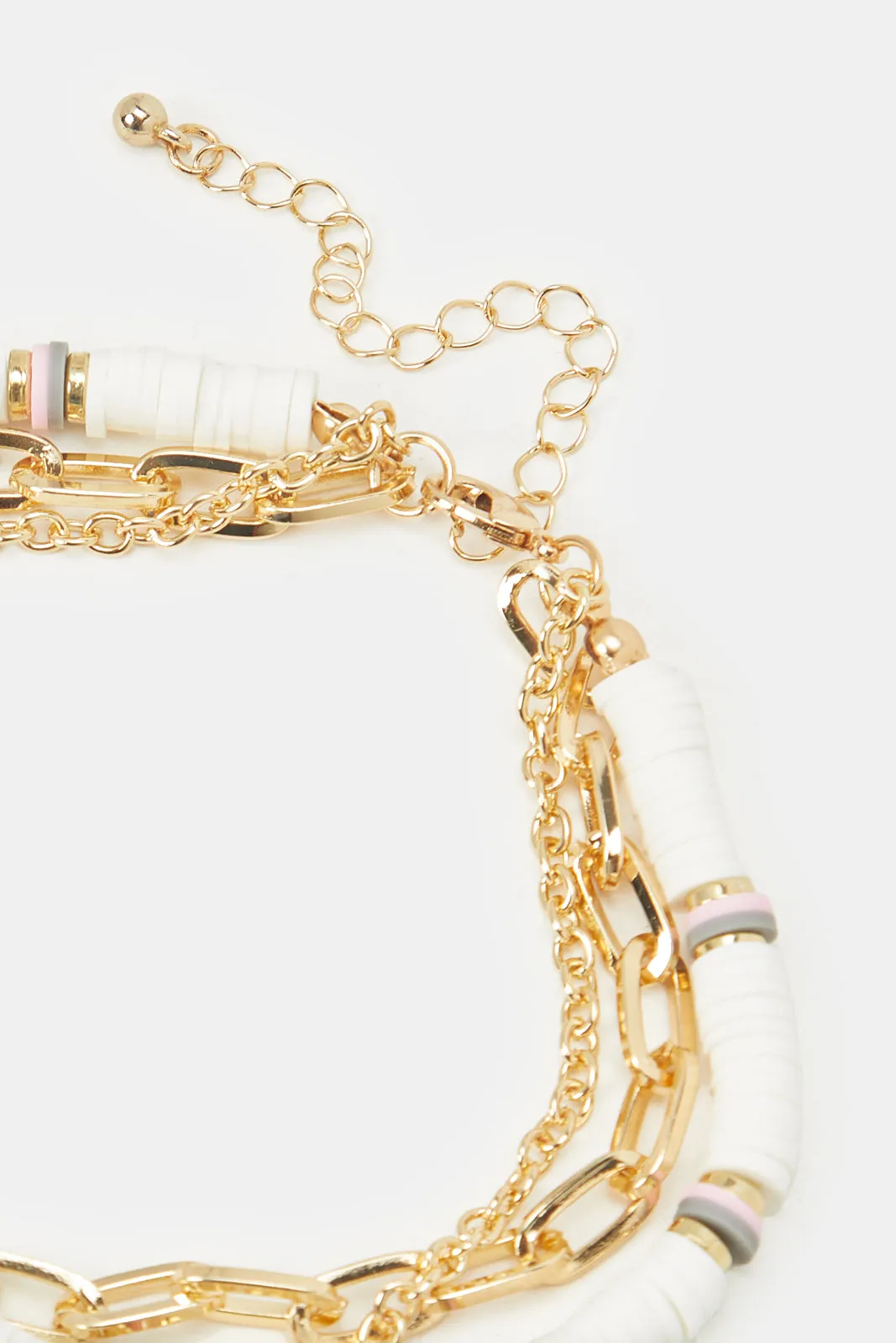 Women Gold Embellished Anklet sold by Redtag product image thumbnail 3