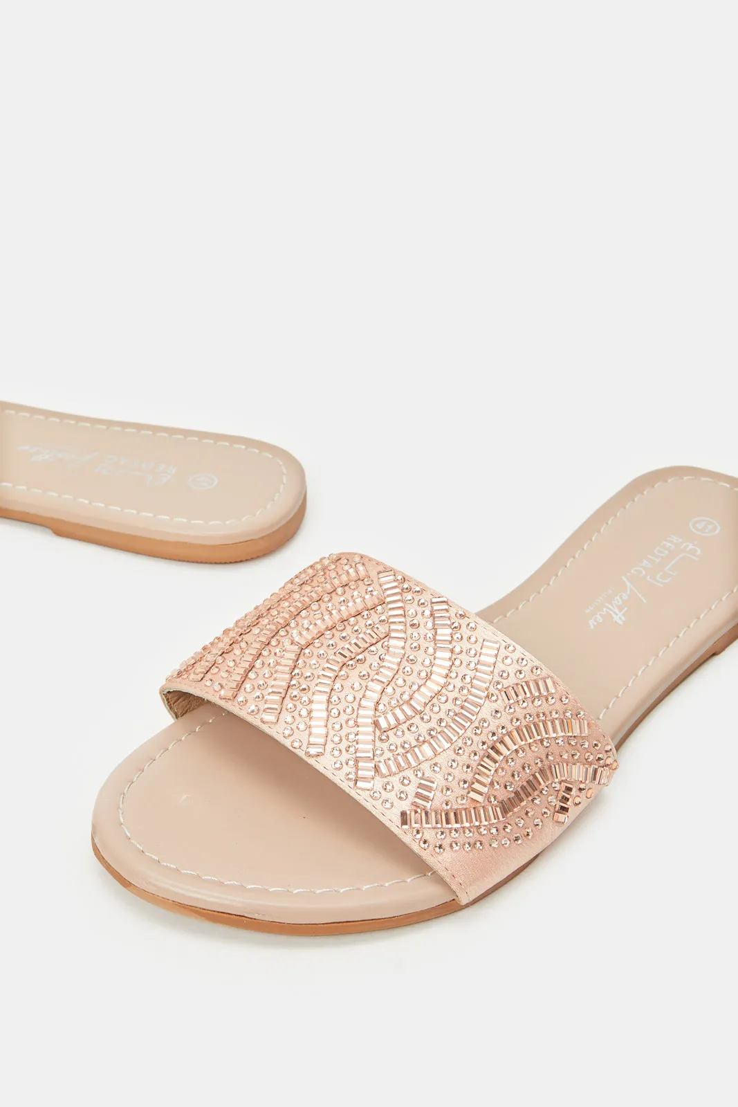 Women Pink Embellished Mule sold by Redtag product image thumbnail 3