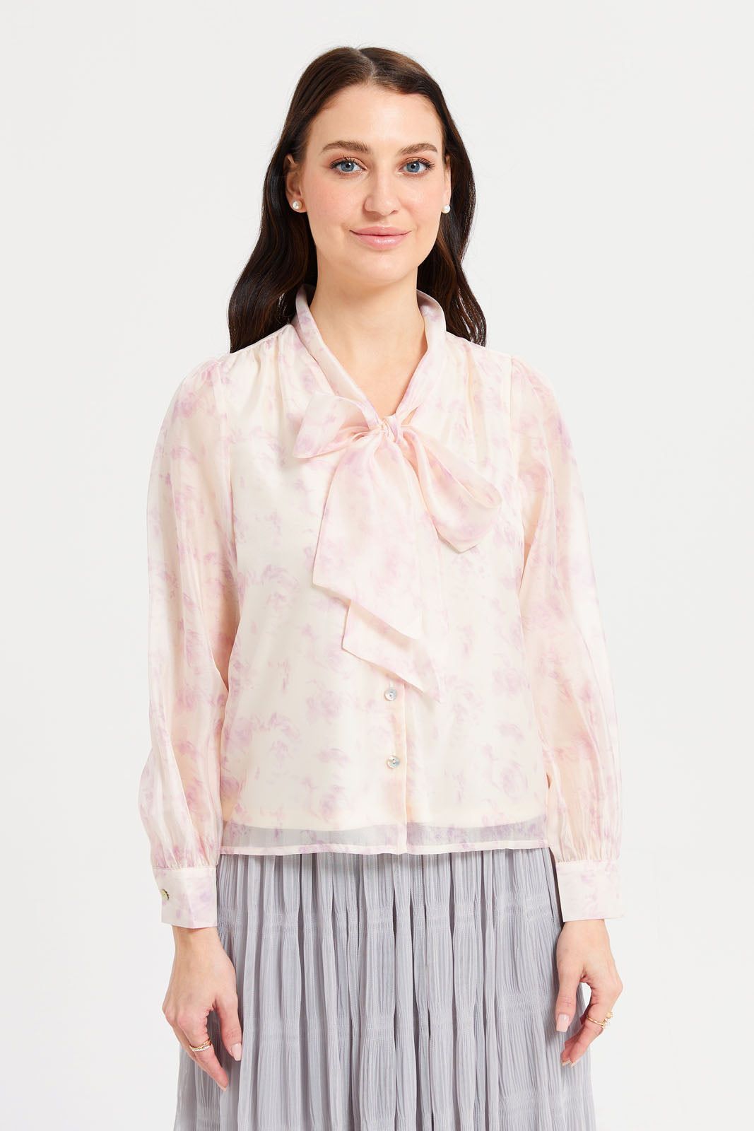 Women Assorted Printed Tie Up Neck Detailed Blouse sold by Redtag