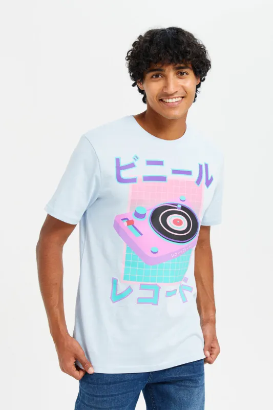 Men Blue Graphic T-Shirt sold by Redtag