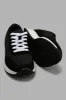 Black Lace Up Sneaker sold by Redtag