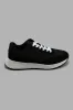 Black Lace Up Sneaker sold by Redtag