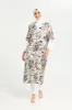 Women Assorted Floral Print Satin Kaftan Dress sold by Redtag