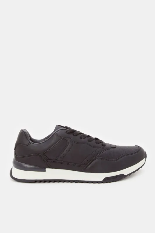 Men Navy Material Block Sneaker sold by Redtag