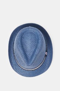 Men Navy Fedora Hats With Band sold by Redtag