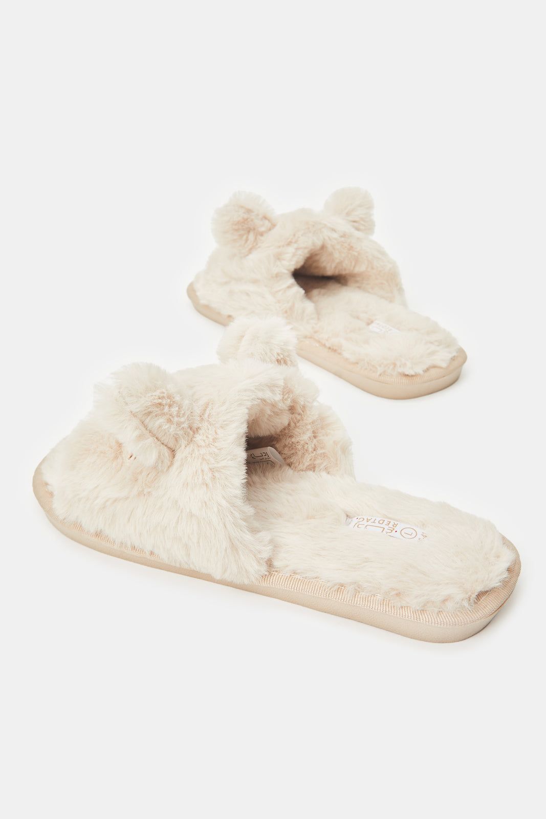 Women Taupe Animal Face Slipper sold by Redtag product image thumbnail 4