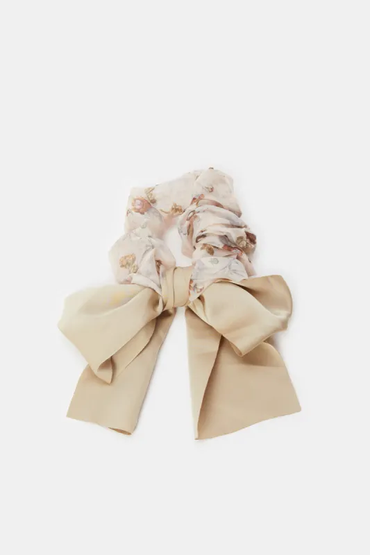 Women Assorted Printed Scrunchy sold by Redtag