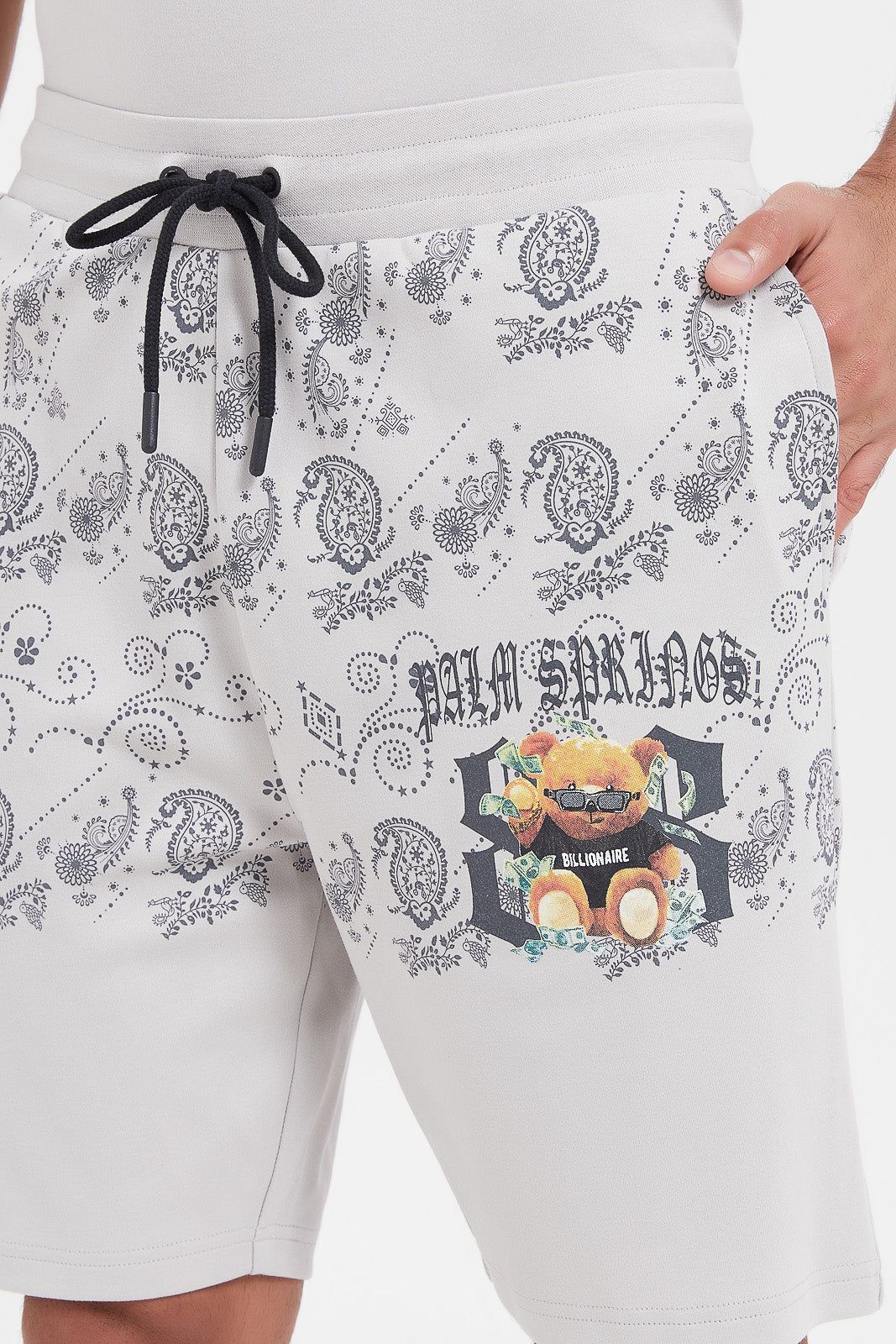 Men Grey Printed Lounge Short sold by Redtag product image thumbnail 4