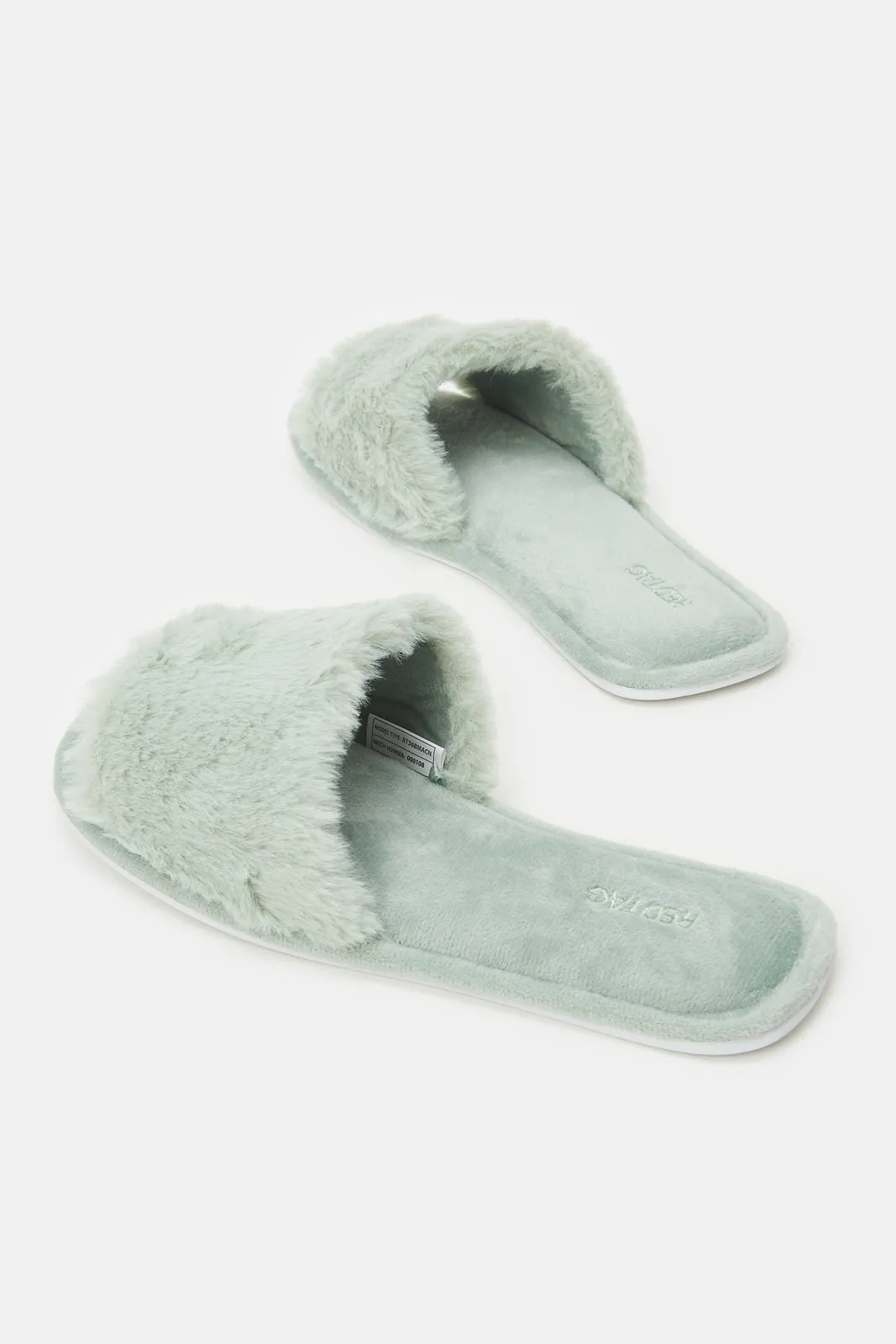 Women Green Textured Classic Slipper sold by Redtag product image thumbnail 4