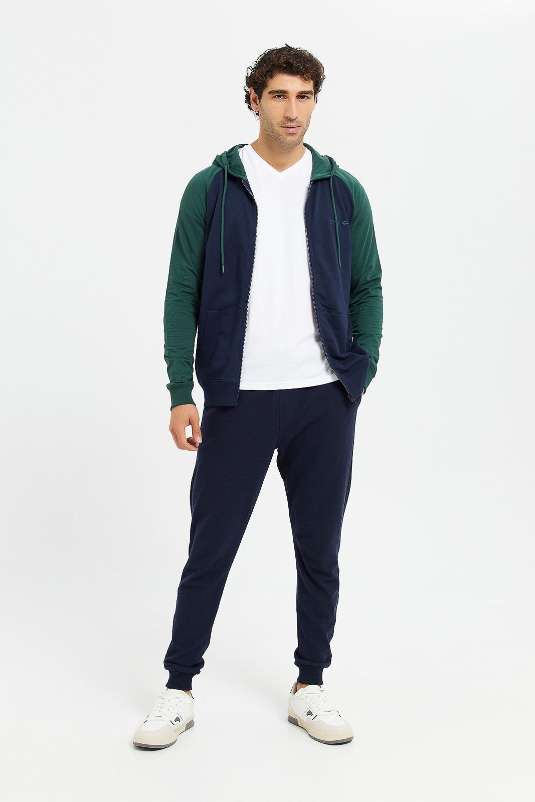 Men Navy Pique Jogger sold by Redtag product image thumbnail 2
