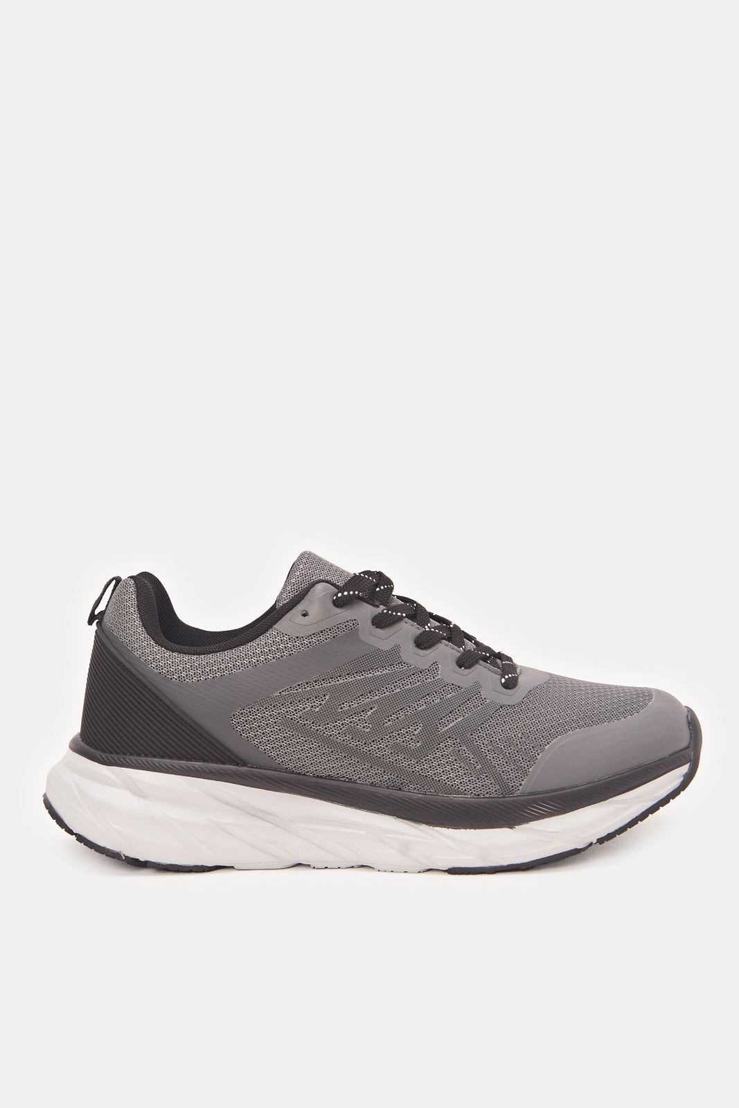 Men Grey Material Block Trainers sold by Redtag