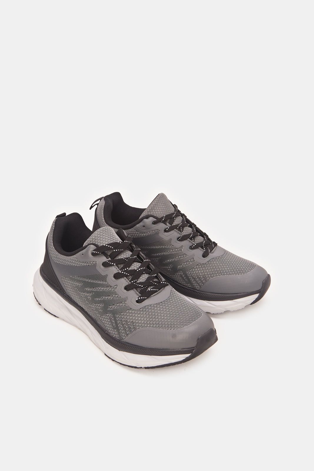 Men Grey Material Block Trainers sold by Redtag product image thumbnail 2
