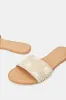 Women Beige Embroidered Mule sold by Redtag