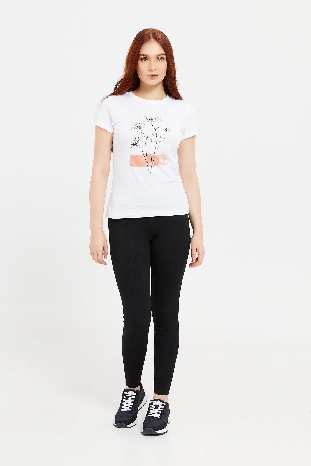 Women Cream Floral Foil T-Shirt sold by Redtag product image thumbnail 2