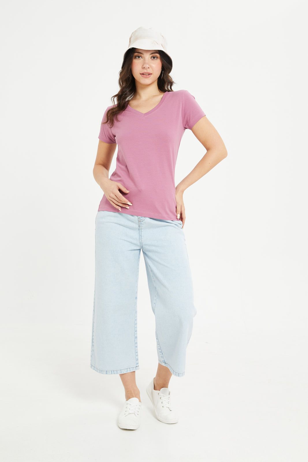 Women Pink Basic T-Shirt sold by Redtag product image thumbnail 2