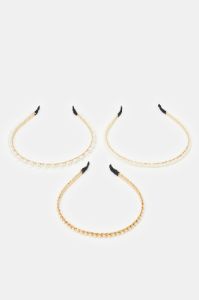 Women Gold Embellished Headband Set (3 Piece) sold by Redtag