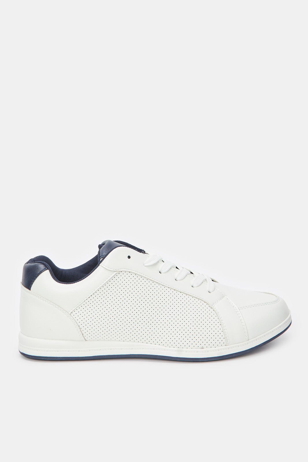 Men White Material Block Sneaker sold by Redtag