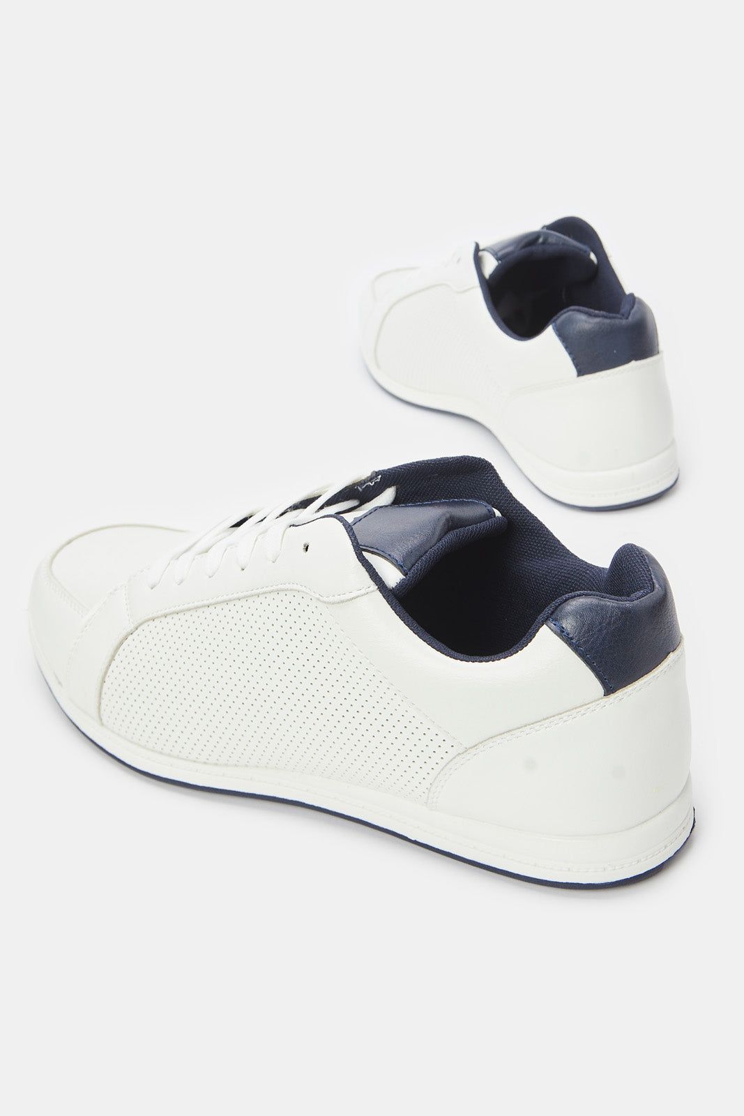Men White Material Block Sneaker sold by Redtag product image thumbnail 4