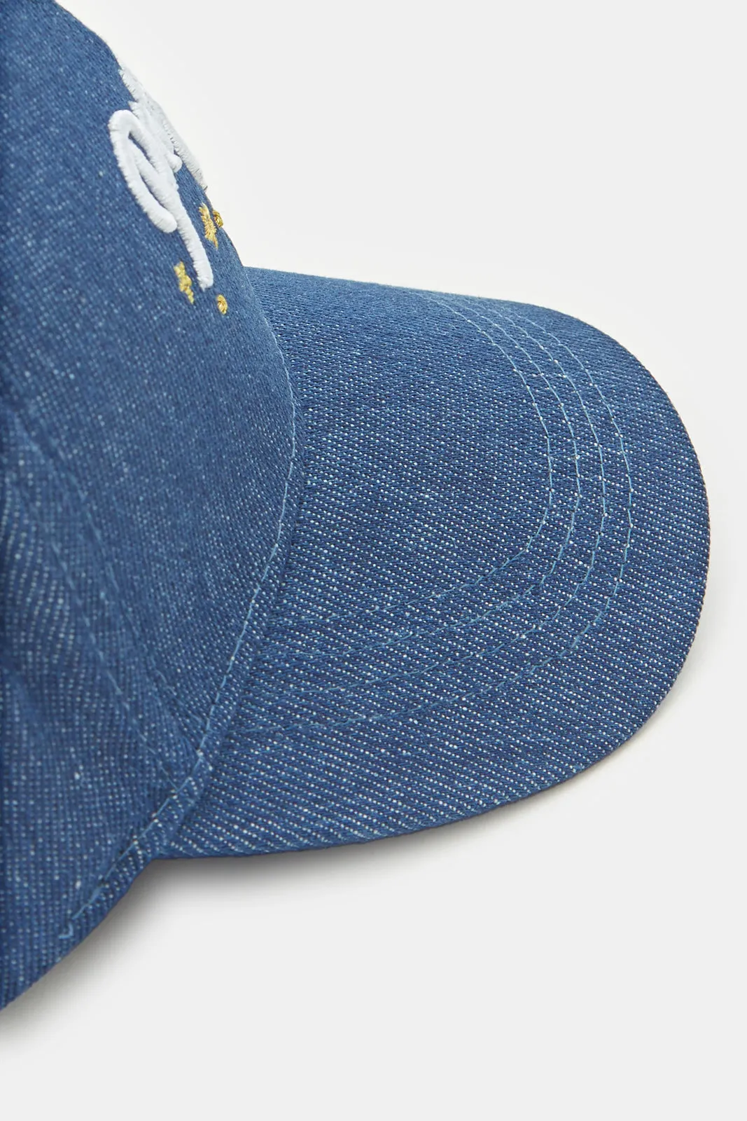 Women Blue Parties Vibes Embroidery Cap sold by Redtag product image thumbnail 4