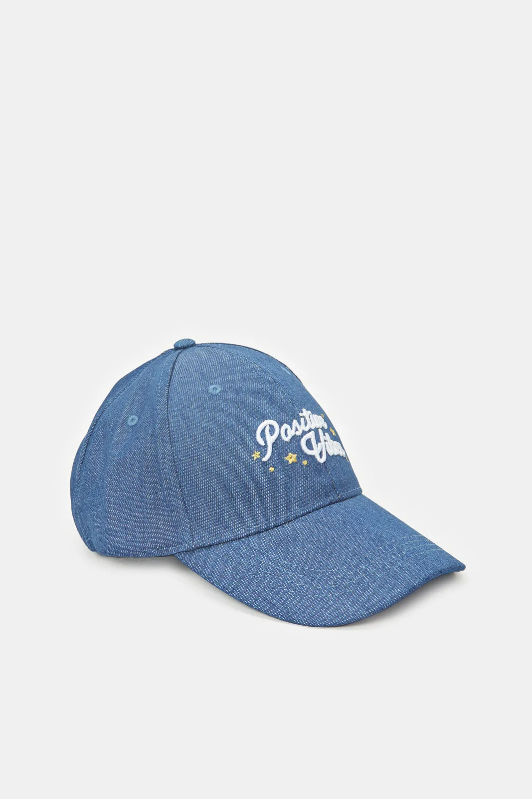 Women Blue Parties Vibes Embroidery Cap sold by Redtag