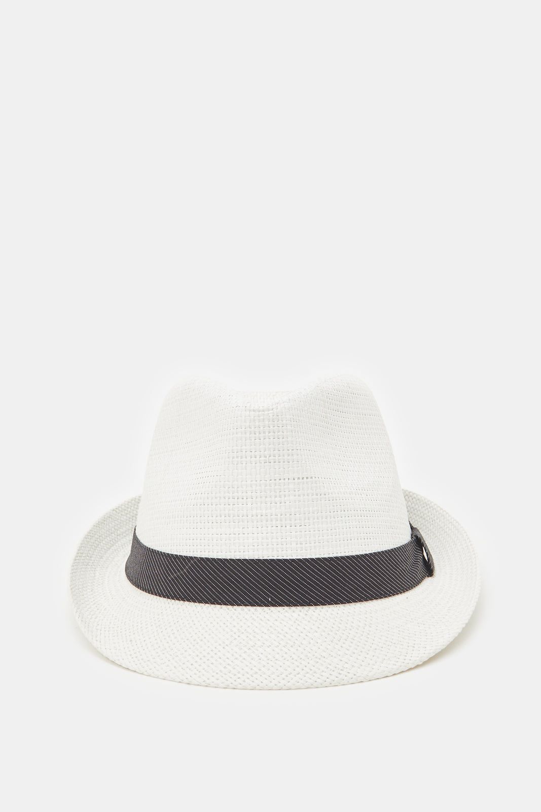 Men White Hats With Band sold by Redtag