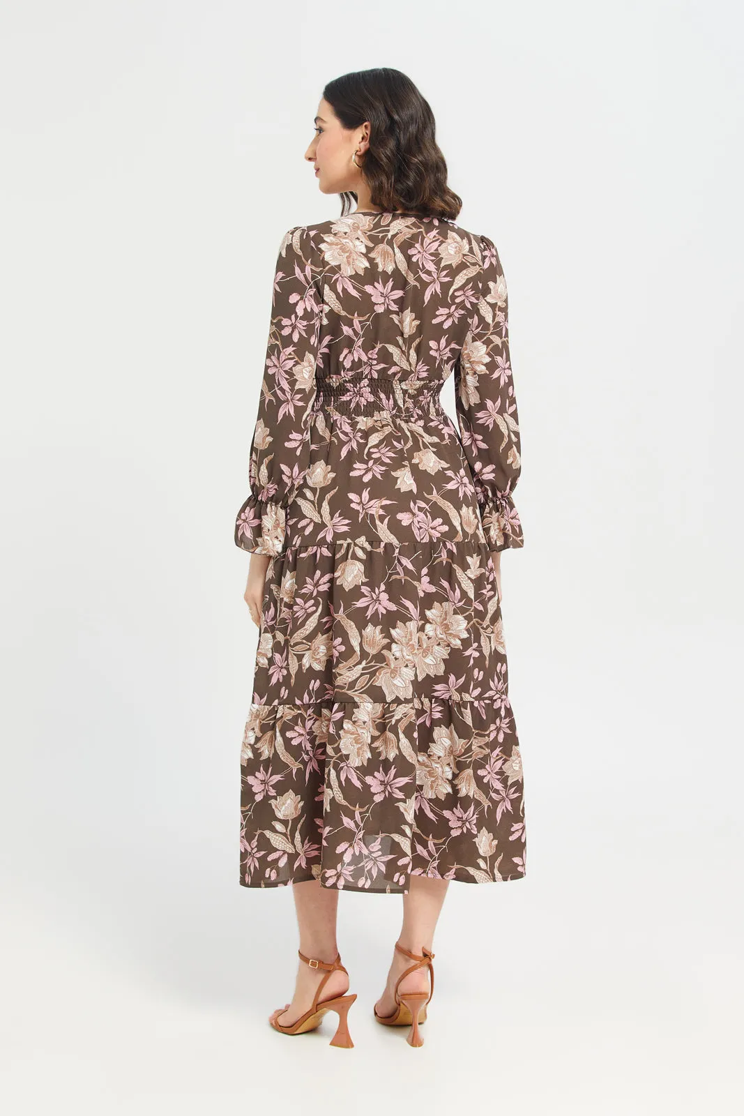 Wrap Crepe Printed Dress sold by Redtag product image thumbnail 3