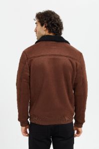 Men Brown Suede Aviator Jacket sold by Redtag