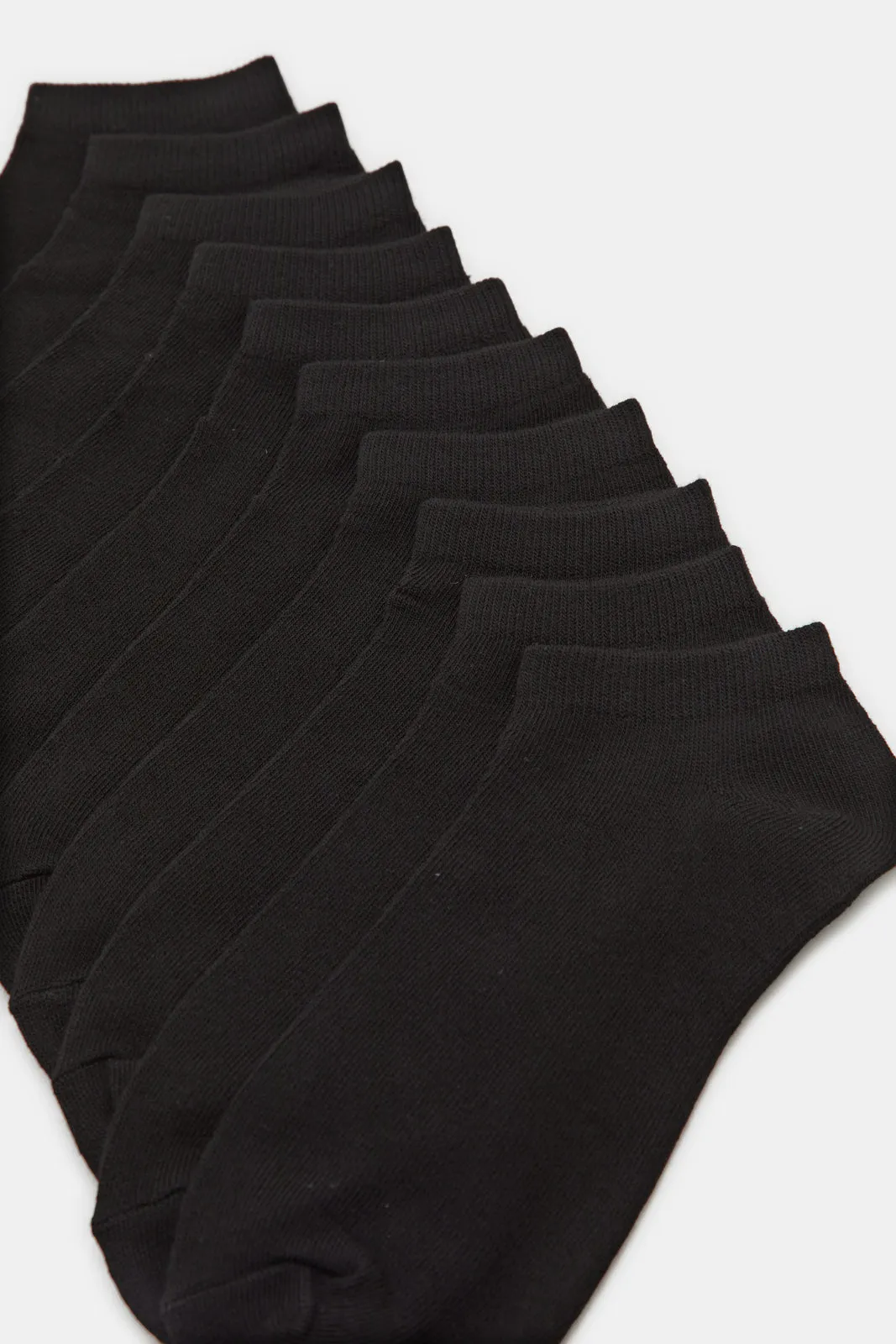 Women Black Basic Ankle Box Socks (10 Pairs) sold by Redtag product image thumbnail 3