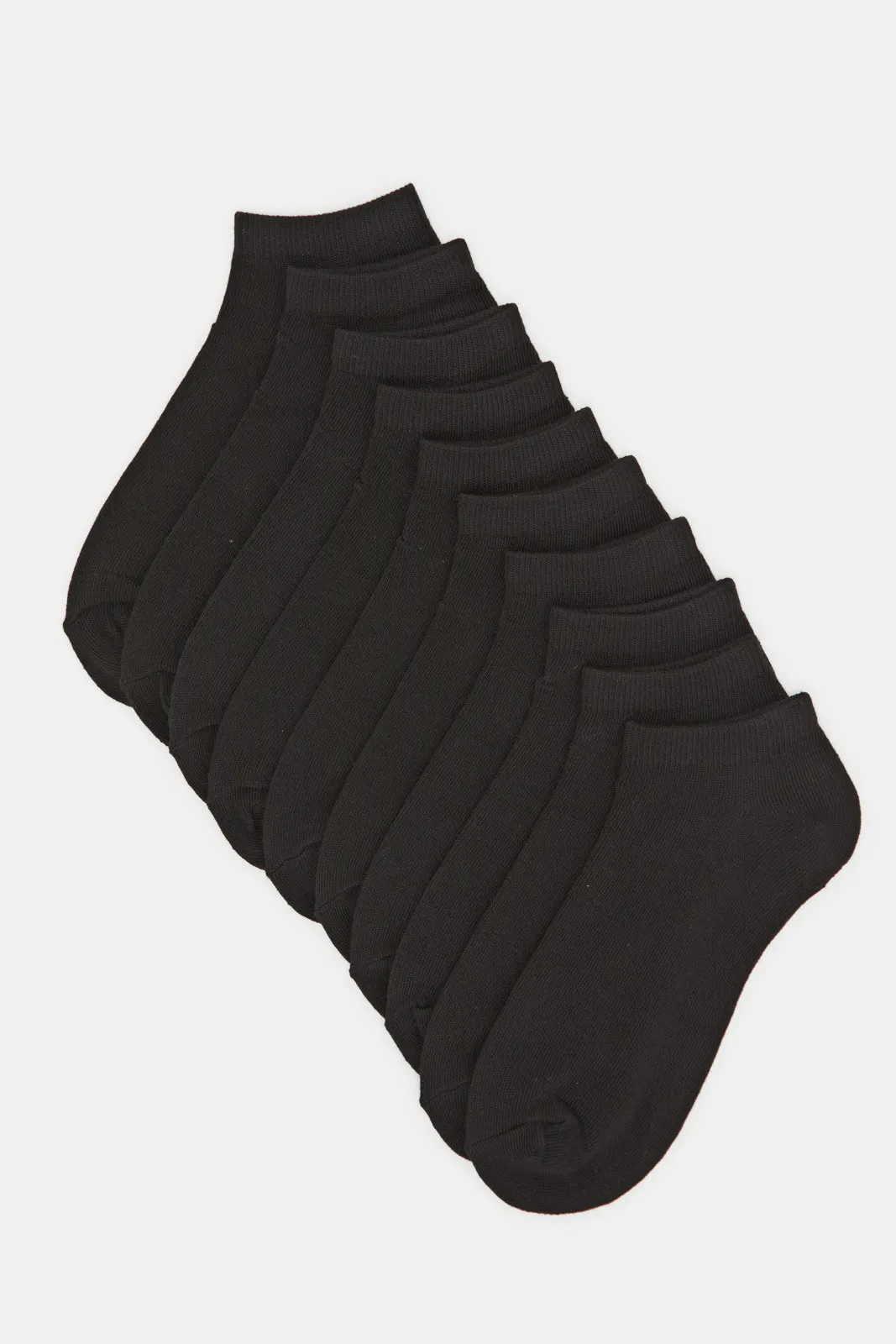 Women Black Basic Ankle Box Socks (10 Pairs) sold by Redtag
