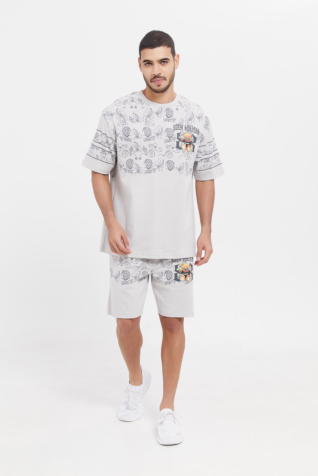 Men Grey Printed Lounge Shirt sold by Redtag product image thumbnail 2