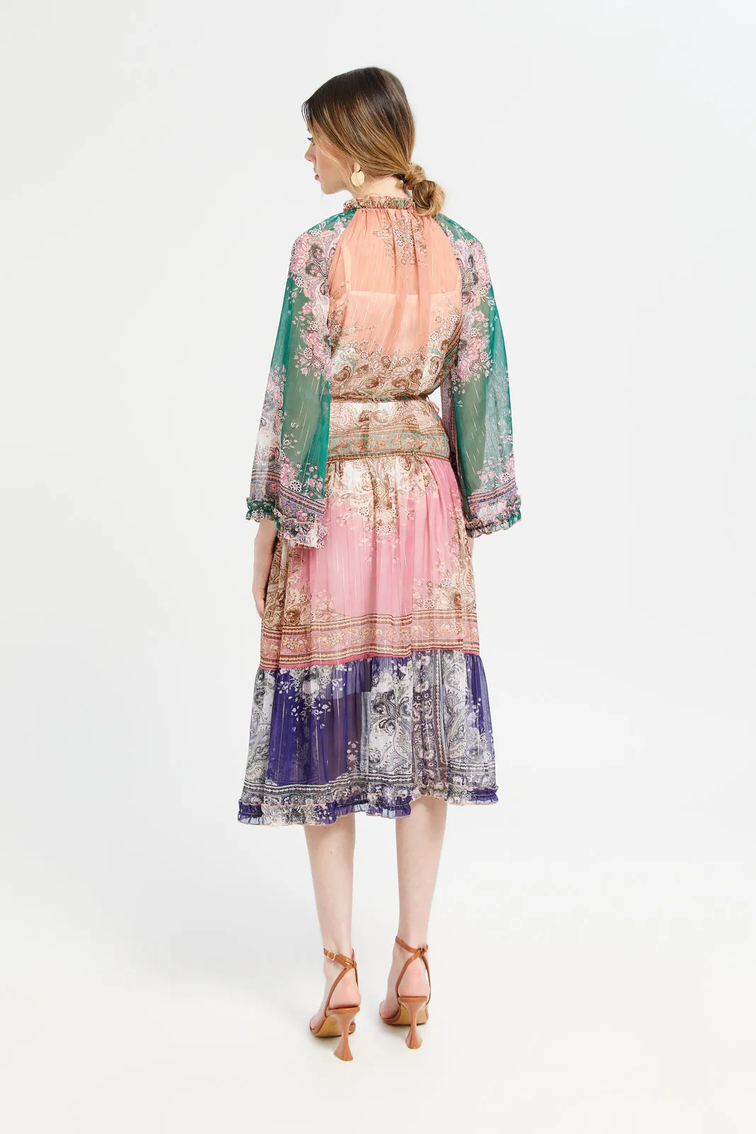 Women Multicolour Printed Maxi Dress sold by Redtag product image thumbnail 3