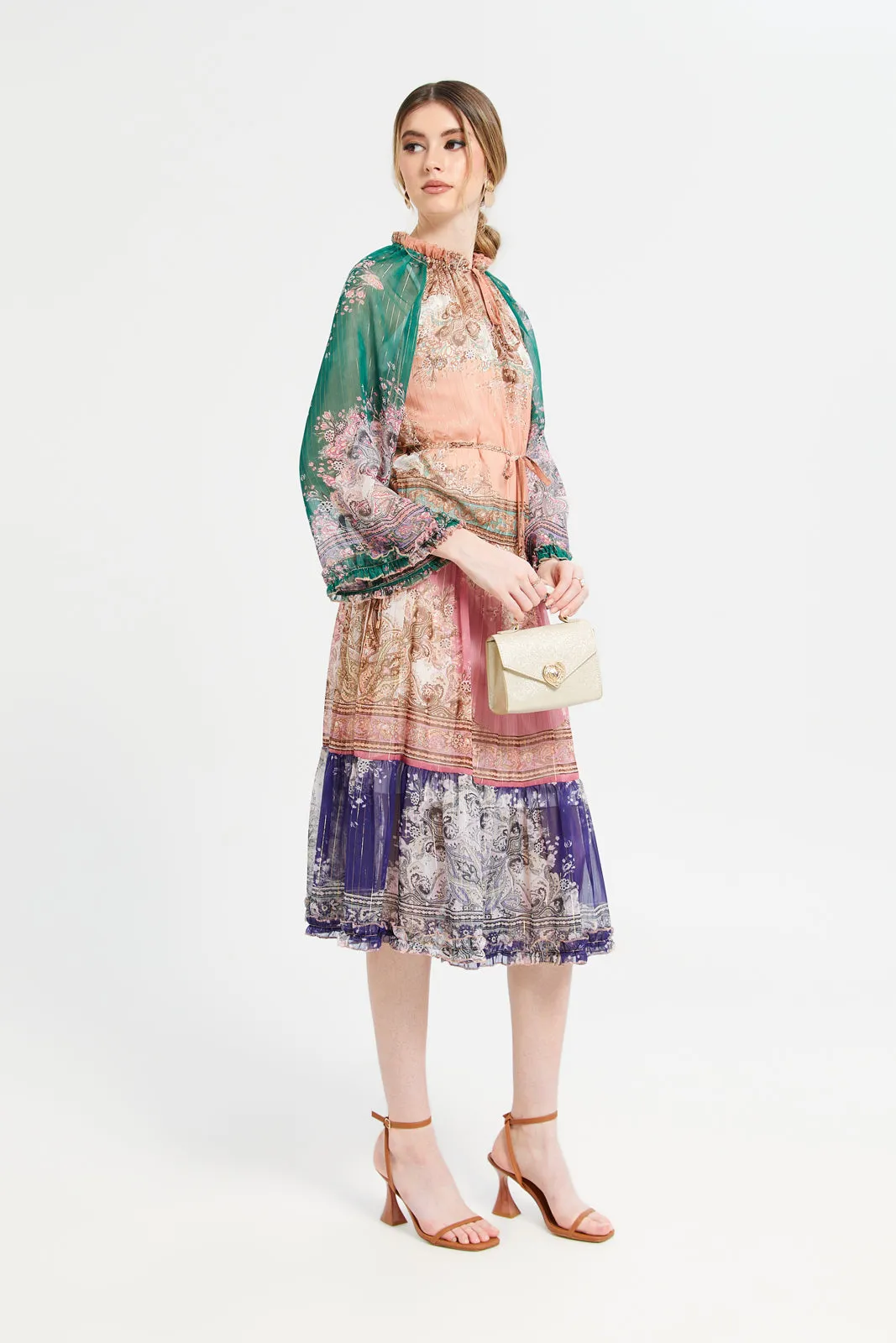 Women Multicolour Printed Maxi Dress sold by Redtag product image thumbnail 4