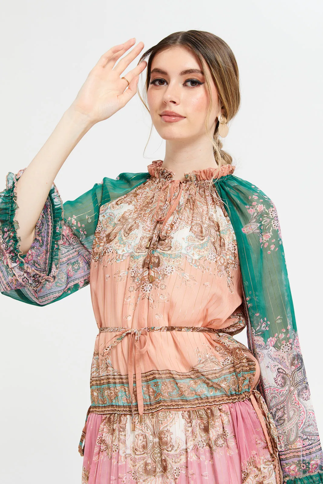 Women Multicolour Printed Maxi Dress sold by Redtag product image thumbnail 2