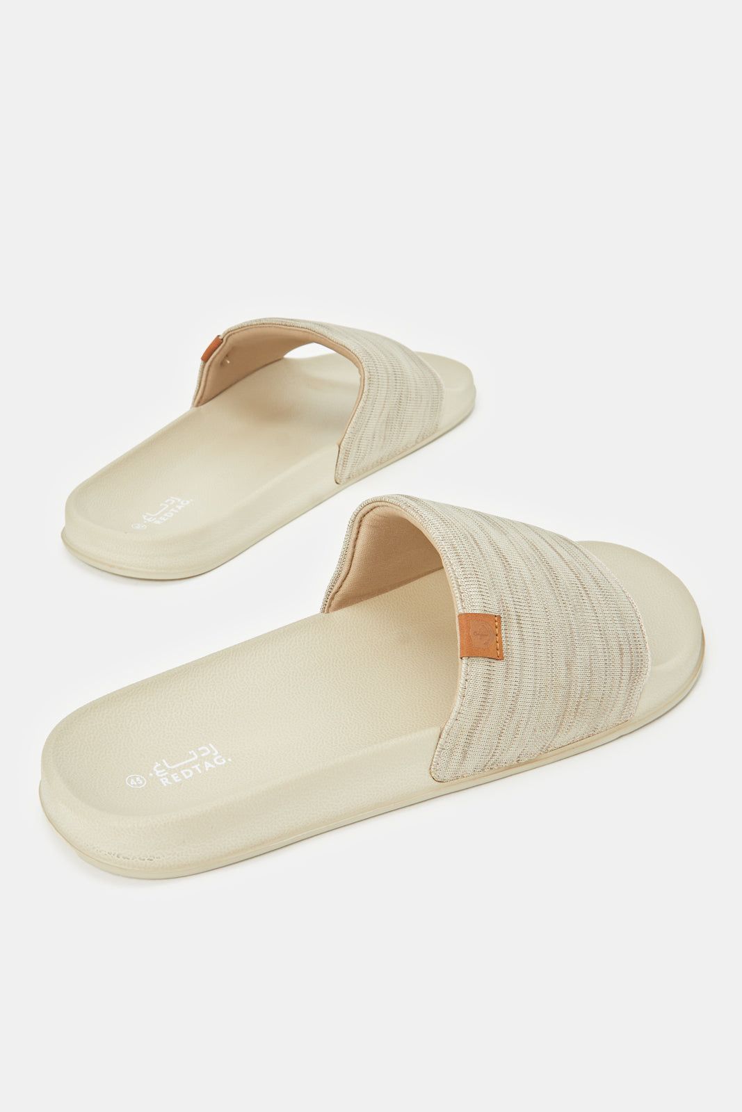 Men Beige Padded Slide sold by Redtag product image thumbnail 4