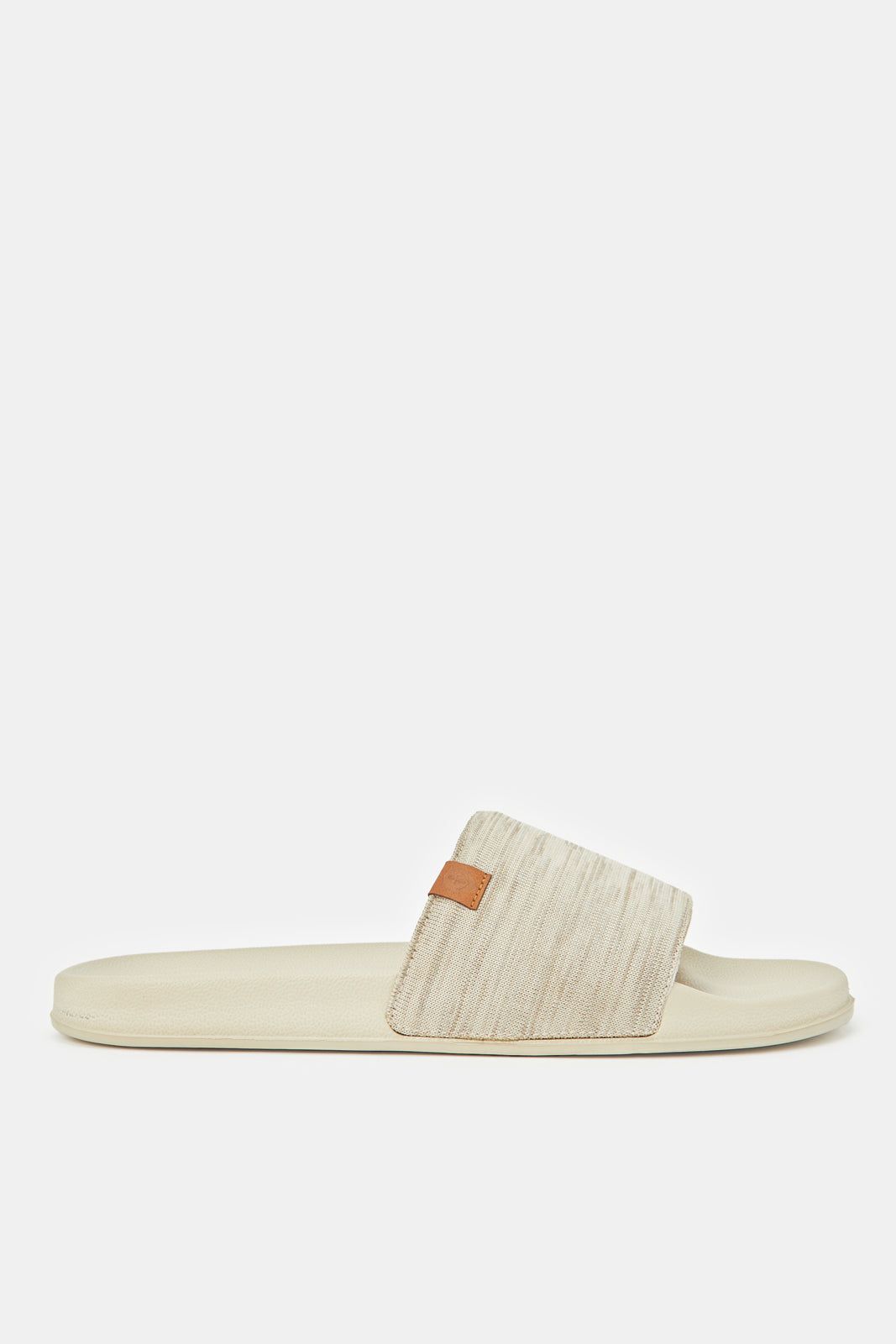 Men Beige Padded Slide sold by Redtag