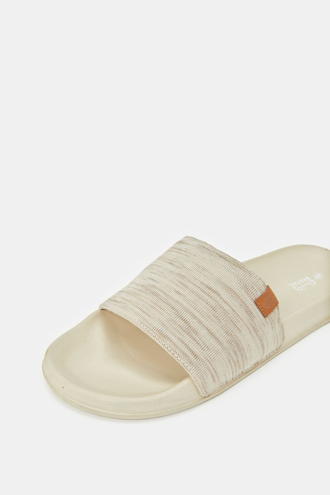 Men Beige Padded Slide sold by Redtag product image thumbnail 3
