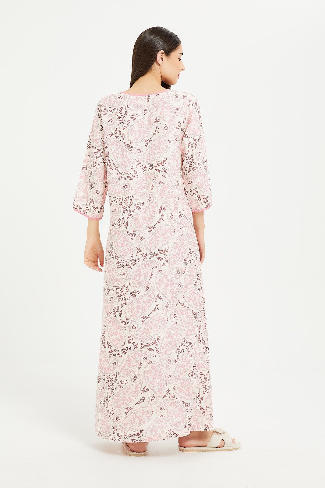 Women Pink Flower Printed Nightgown sold by Redtag product image thumbnail 2