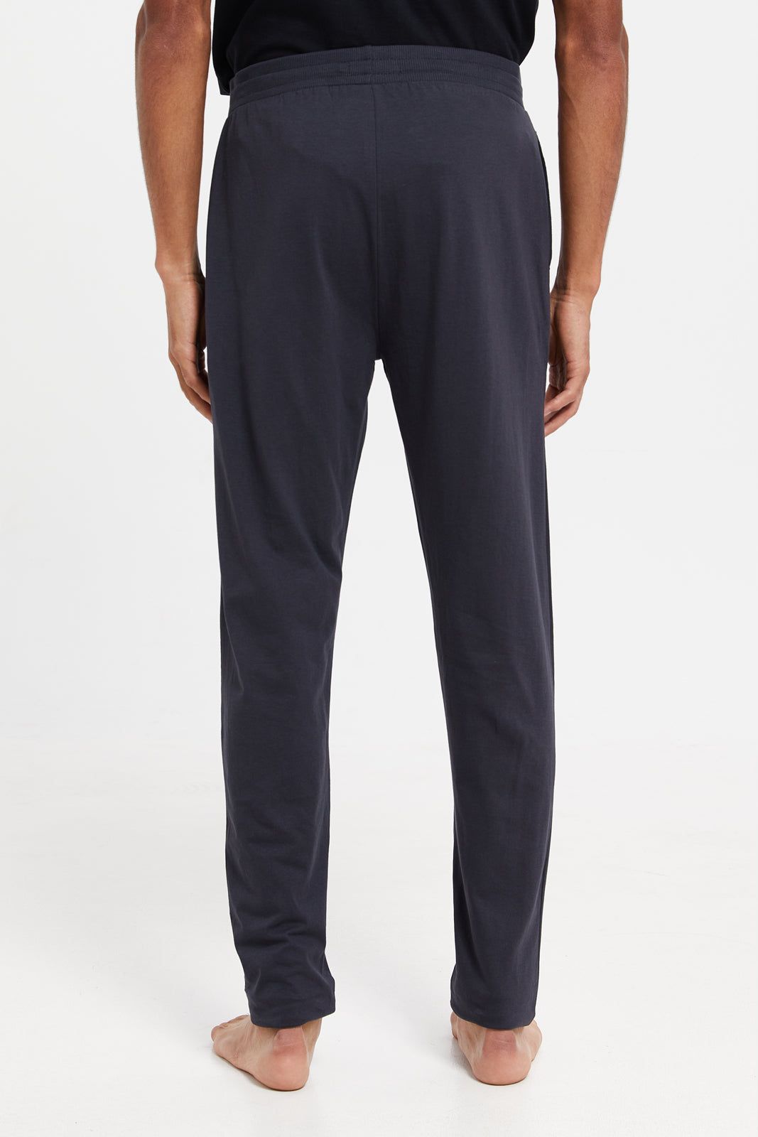 Men Charcoal Cuffed Pyjama Bottom sold by Redtag product image thumbnail 3