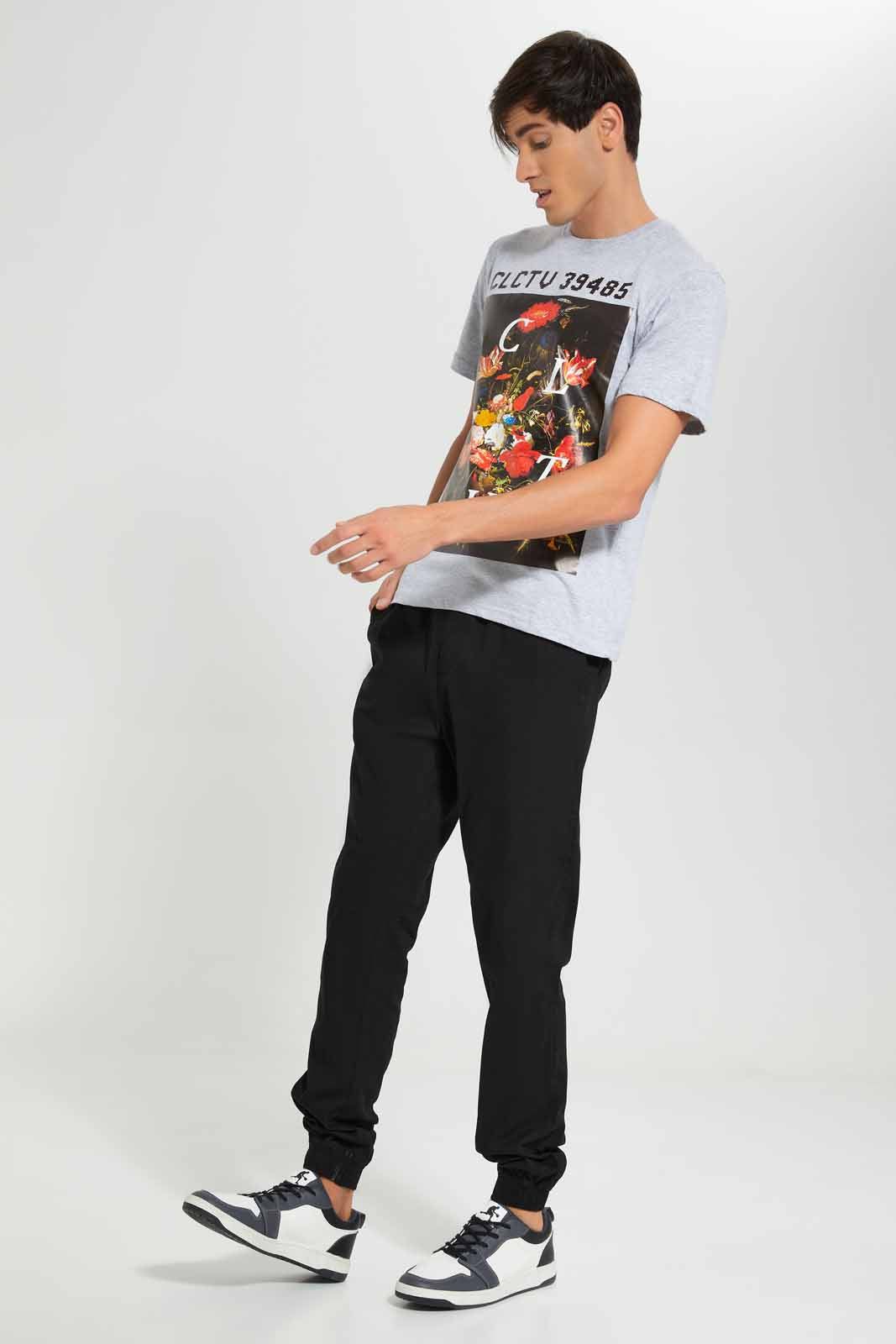Black Chino Jogger sold by Redtag product image thumbnail 2