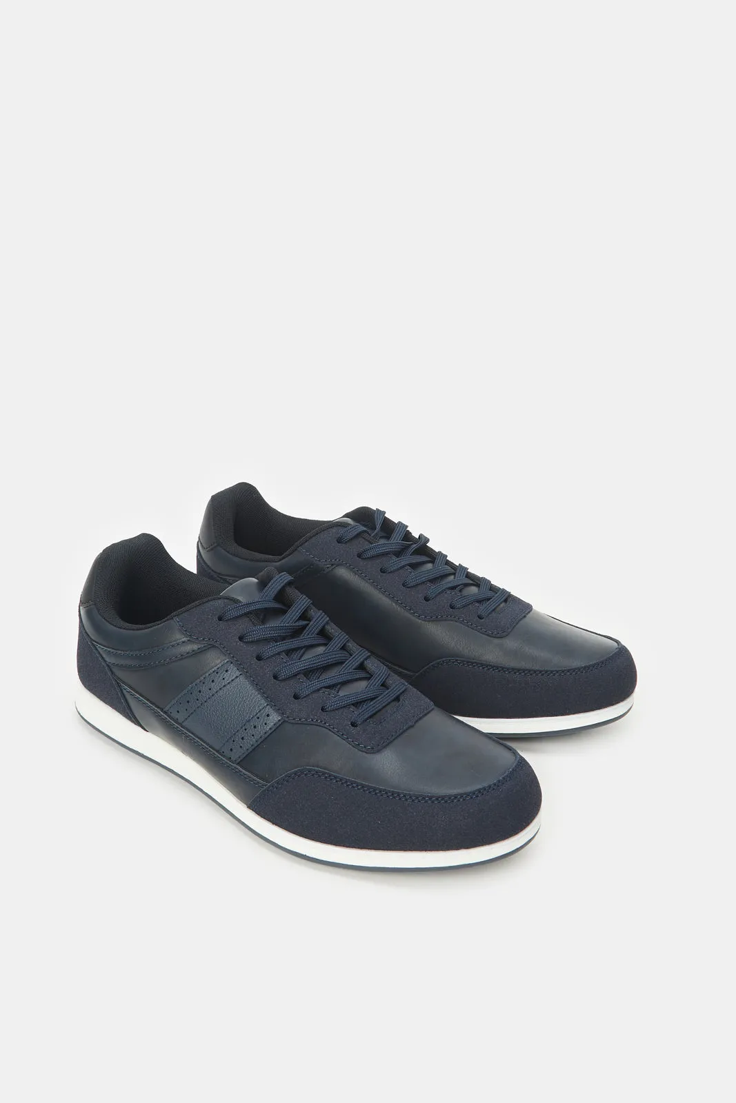 Men Navy Material Block Sneakers sold by Redtag product image thumbnail 2