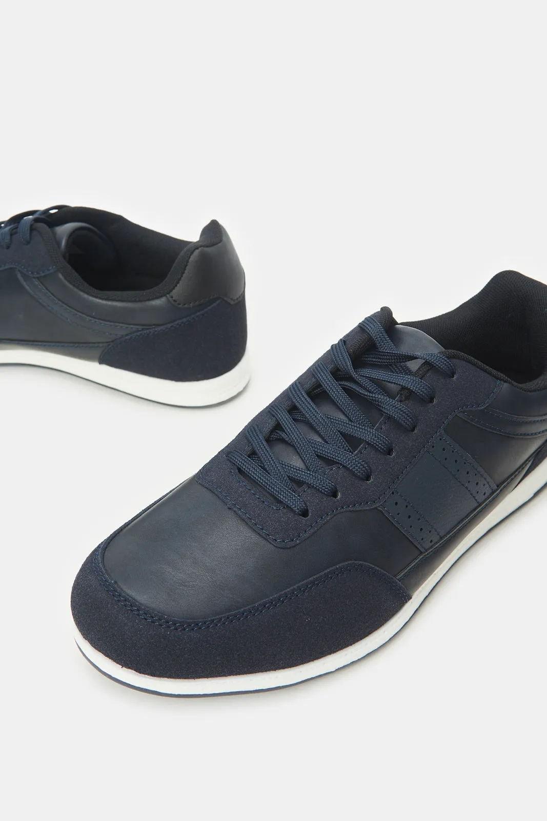 Men Navy Material Block Sneakers sold by Redtag product image thumbnail 3