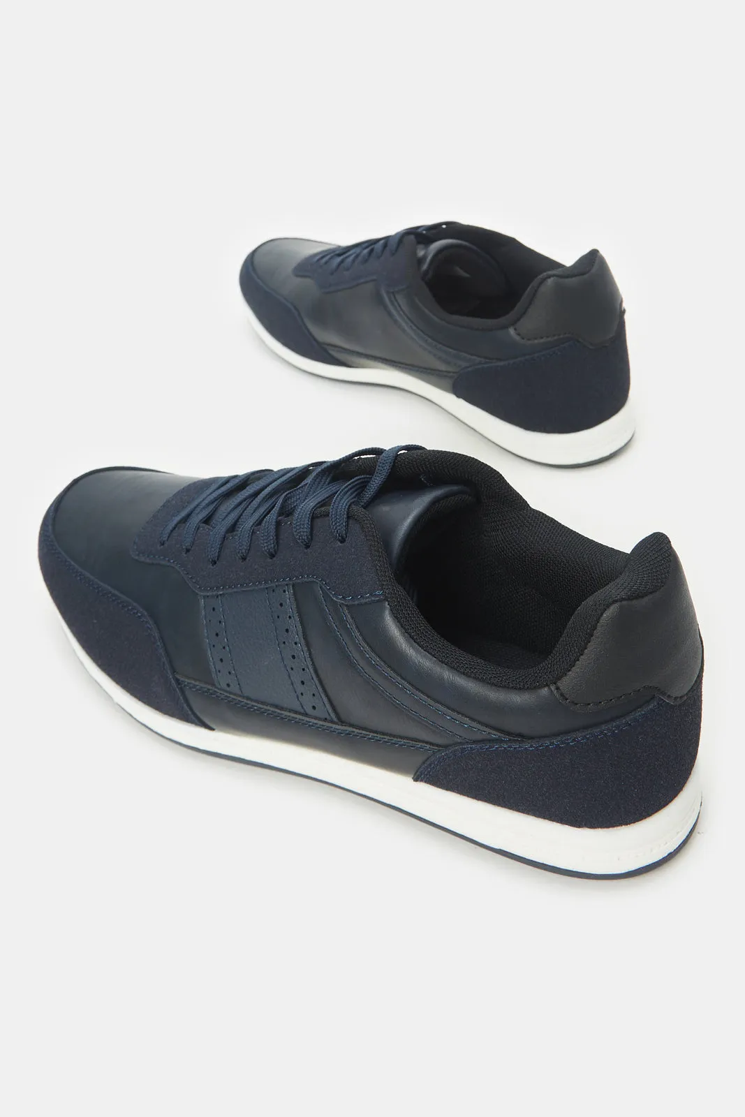 Men Navy Material Block Sneakers sold by Redtag product image thumbnail 4