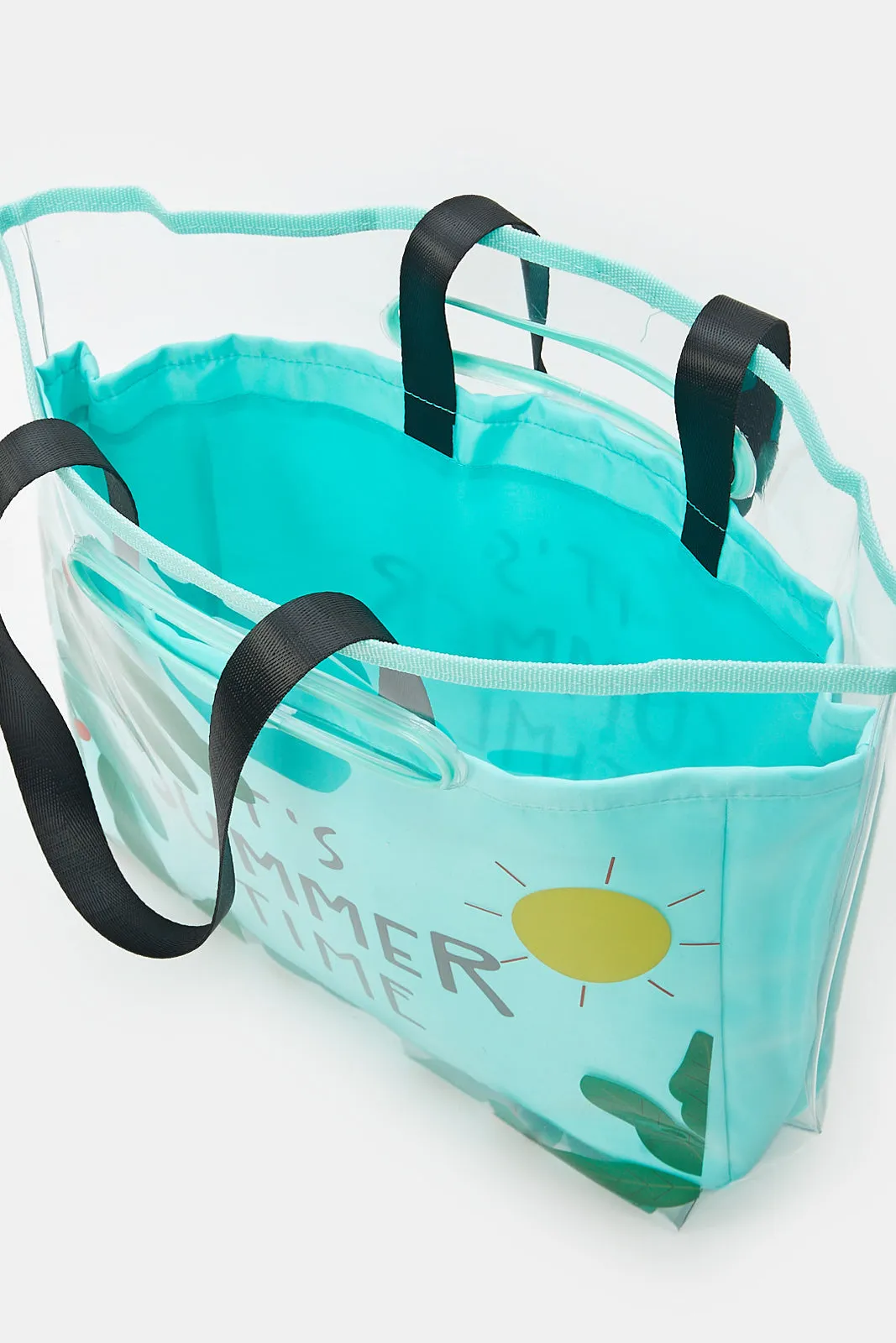 Women Green Printed Beach Bag sold by Redtag product image thumbnail 4