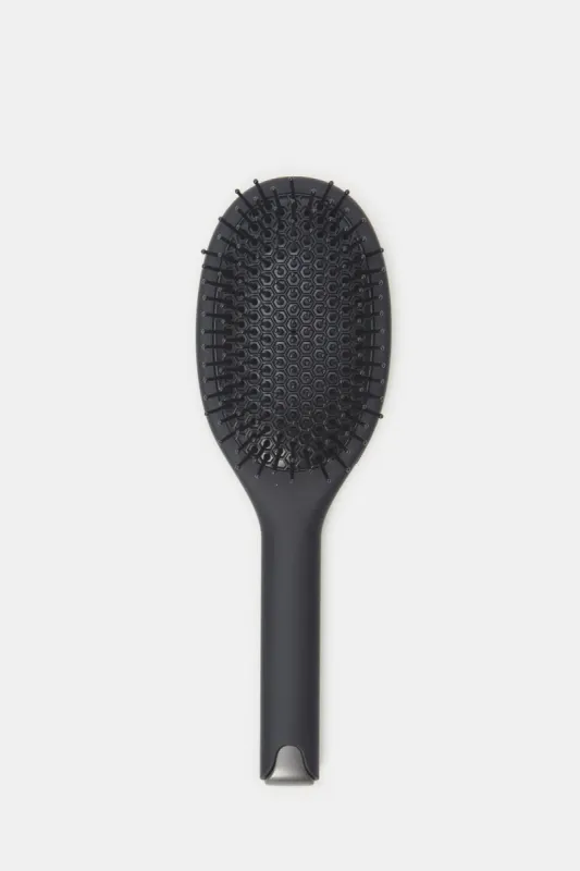 Women Black Plain Hair Brush sold by Redtag