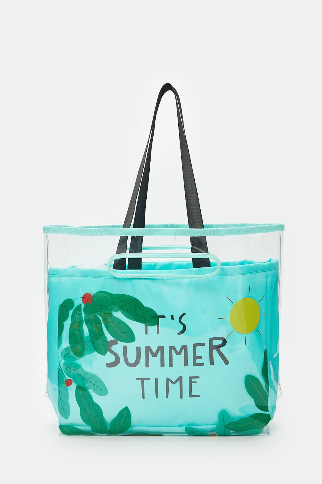 Women Green Printed Beach Bag sold by Redtag