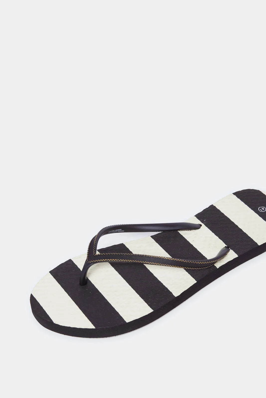 Women Black Chain Trim Flip Flop sold by Redtag product image thumbnail 3