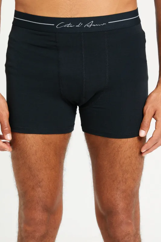 Men Black Plain Hipster Set (Pack Of 2) sold by Redtag